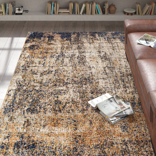 Trent Austin Design® Mckellar Performance Gray/Gold/Beige Rug & Reviews